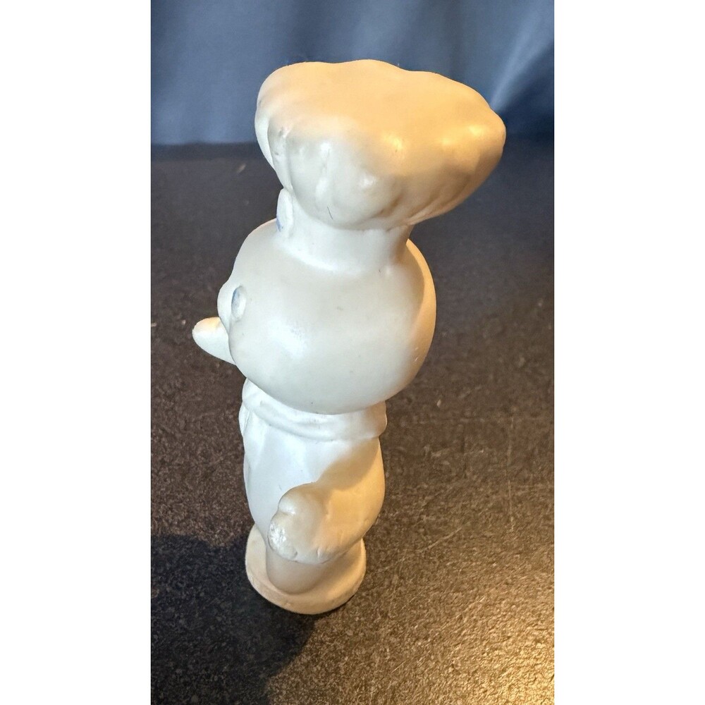 Vintage 1974 Pillsbury Doughboy Poppin Fresh Retro Rubber Toy Advertising Kitsch - Picture 9 of 10